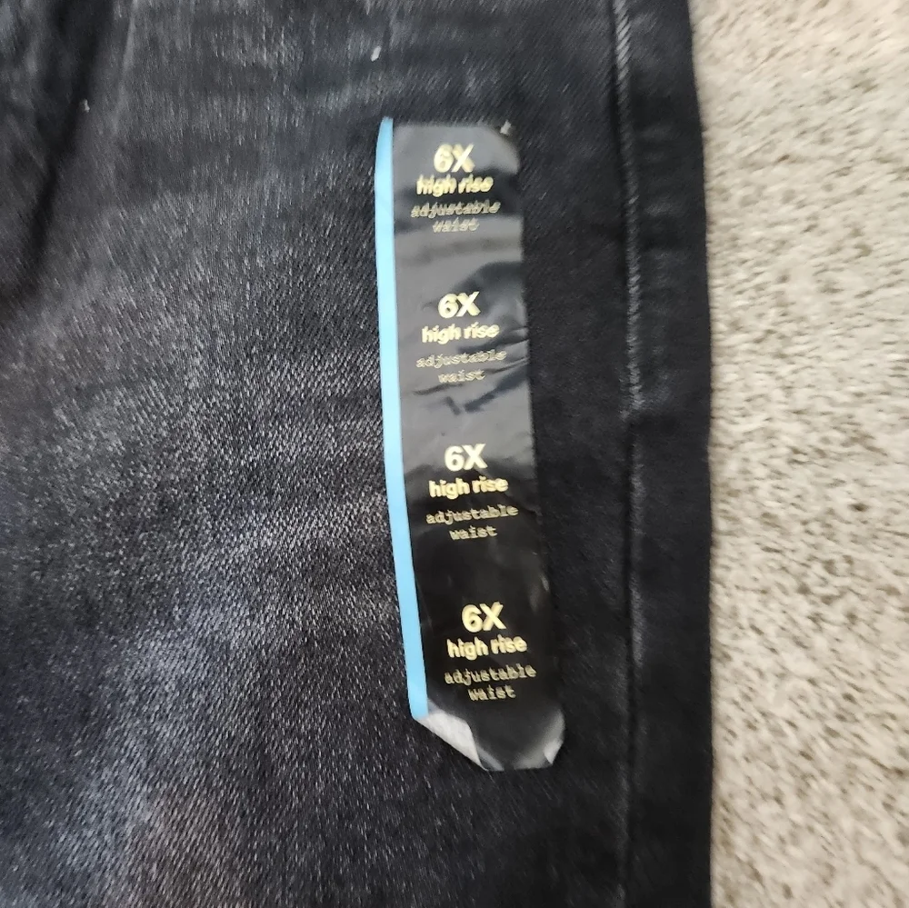 Art Class Girls's 6X Black Pants with Raw Hem